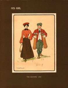 他的女孩，高尔夫球手链接。