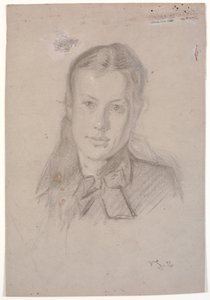 玛莎-默勒（1880 年与维格-约翰森结婚）肖像 作者 Viggo Johansen