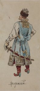 阿-鲁宾斯坦为歌剧《商人卡拉什尼科夫》设计的服装，1901年 作者 维克多·安德烈耶维奇·西莫夫（Viktor Andreyevich Simov）