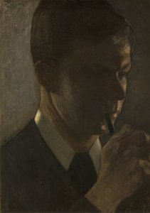 艺术家兄弟斯文德-哈默舍伊的肖像 作者 威廉·哈默修伊