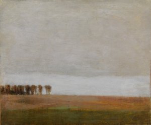 耶格尔斯堡大街（Jægersborg Allé）景观。哥本哈根北部的根托夫特 作者 威廉·哈默修伊