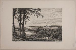 午后的风景，西兰岛 作者 威廉·肯