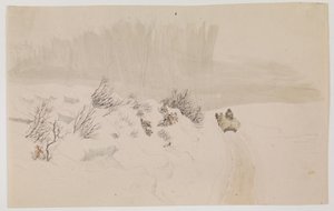 雪橇上的冬日风景 作者 威廉·肯