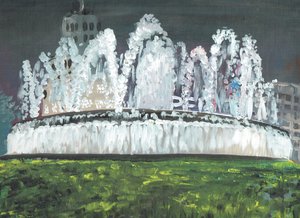 巴塞罗那之夜，1994年，（丙烯酸帆布板） 作者 文森特·亚历山大·布斯