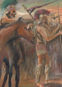 冲突，1984年，（帆布板上的丙烯酸） 作者 文森特·亚历山大·布斯