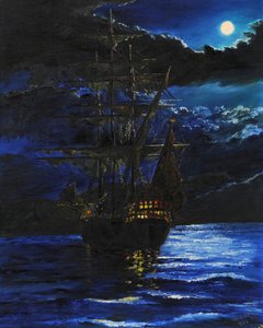 起锚的大帆船 作者 文森特·亚历山大·布斯
