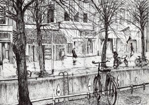 Harlingen Holland，2005，（纸上墨水） 作者 文森特·亚历山大·布斯