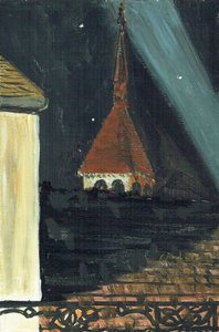 Laignes France rooftop view at night, 2006 作者 文森特·亚历山大·布斯