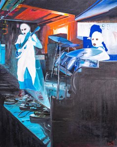曼彻斯特狂欢》，2022 年（布面油画） 作者 文森特·亚历山大·布斯