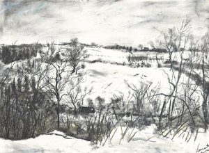 Snow over land at Osmotherley 作者 文森特·亚历山大·布斯