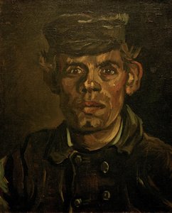 一个农民的肖像，1885年。 作者 文森特·梵高