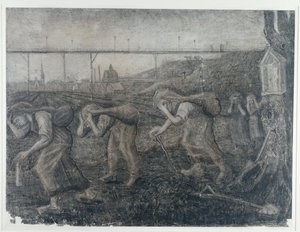 负担的承担者，1881年。 作者 文森特·梵高