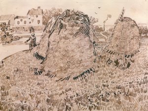 稻草堆 作者 文森特·梵高