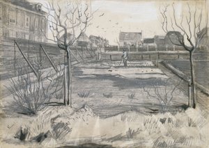 海牙申克韦格 (Schenkweg) 的花卉苗圃 作者 文森特·梵高