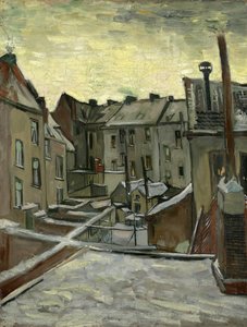从后面看到的房子，安特卫普 par Gogh, Vincent, van (1853-1890).布面油画，尺寸：43.7x33.7 作者 文森特·梵高