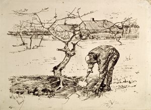在果园1883年 作者 文森特·梵高