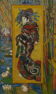 Japonerie：巴黎的Courtesan或Oiran（在Kesai Eisen之后） 作者 文森特·梵高