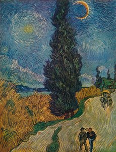 La Route Aux Cypres，1890年 作者 文森特·梵高