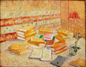 Les livres jaunes ou romances Parisiens 文森特-凡高(1853-1890)的画作 1887年 Dim. 73x93 cm Baden-Baden, 私人收藏 作者 文森特·梵高