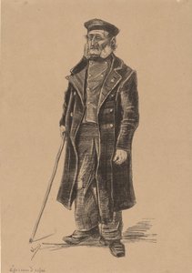贫民窟的居民，常设，1882年。 作者 文森特·梵高