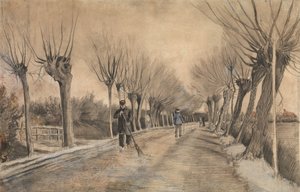 埃顿的道路，1881年。 作者 文森特·梵高