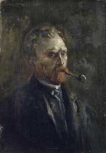 Self-Portrait par Gogh, Vincent, van (1853-1890). Oil on canvas, size : 27,2x19 作者 文森特·梵高