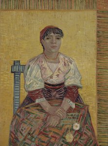 意大利女人，1887年 作者 文森特·梵高