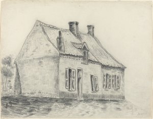 Cuesmes的Magrot房子，约1879-1880年。 作者 文森特·梵高