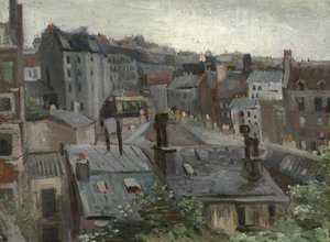 文森特工作室的风景 par Gogh, Vincent, van (1853-1890).纸板上的油画，尺寸：30,1x40,8 作者 文森特·梵高