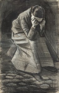 哭泣的女人，1883年 作者 文森特·梵高