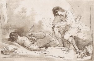 Cephalus and Procris, 1764-98. 作者 文森齐奥·万格利斯蒂