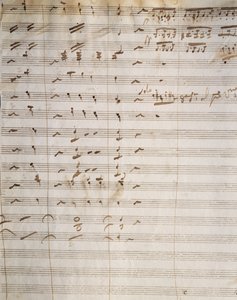 Handwritten score for opera Beatrice di Tenda, by Vincenzo Bellini (1801-1835)