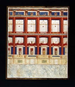 古老的罗马壁画，约1775年（纸上水彩和水粉）。