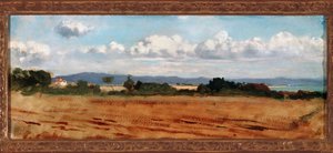Castiglioncello 的云彩风景（布面油画）
