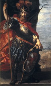西哥特国王阿托夫的肖像 作者 文森佐·卡杜奇（Vincenzo Carducci）