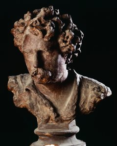 画家 Fortuny 的肖像（蜡）