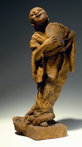 歌手》，文森佐-杰米托（1852-1929）设计，陶制雕像，意大利