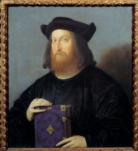 诗人和建筑师 Giangiorgio Trissino (1478-1550) 的肖像。 Vincenzo Catena (1470-1531) 15 世纪的绘画。 0,72x0,63 m - 诗人和建筑师 Giangiorgio Trissino (1478-1550) 的肖像。 Vincenzo Catena (1470-1531) 的绘画