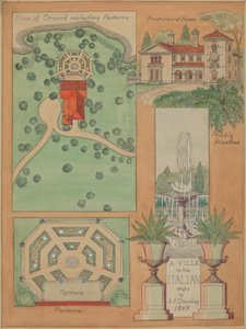 意大利风格的别墅，约1936年。