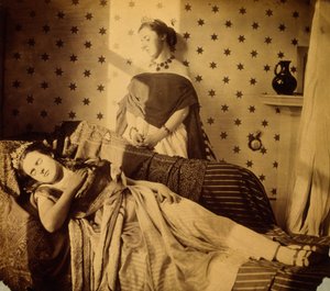 Isabella Grace和Clementina Maude的摄影研究，c.1853-4 作者 子爵夫人哈瓦登