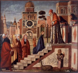 Presentation of the Virgin in the Temple 作者 维托雷·卡尔帕乔