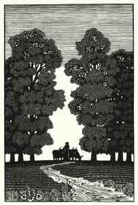 Illustration for Tess Of The DUrbervilles by Thomas Hardy (engraving)