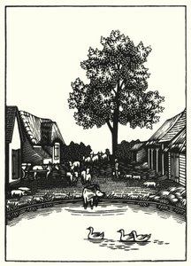 Illustration for Tess Of The DUrbervilles by Thomas Hardy (engraving)
