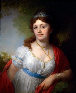 伊丽莎白-特姆基纳的肖像》，1798年。   作者 弗拉基米尔·博罗维科夫斯基