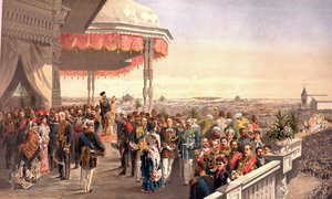Public festivities following the coronation of Emperor Alexander III on Khodynka Field (From the Coronation Album), by Vladimir Yegorovich Makovsky (1846-1920) 作者 弗拉基米尔·埃戈罗维奇·马科夫斯基