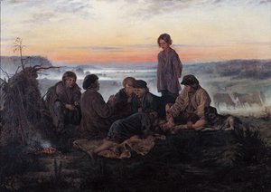 Bezhin Lea，1869年 作者 弗拉基米尔·埃戈罗维奇·马科夫斯基