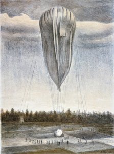 平流层气球，1935年。 作者 弗拉基米尔·格里戈里耶维奇·容