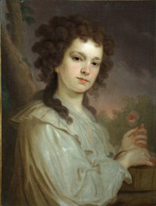 Olga Kuzminichna Filippova肖像1772-1829，1790年 作者 弗拉基米尔·卢基希·波罗维科夫斯基