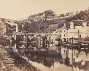 迪南港，布列塔尼，1856年。 作者 WA曼塞尔
