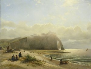 海岸附近的海景 作者 西华·范·德文特